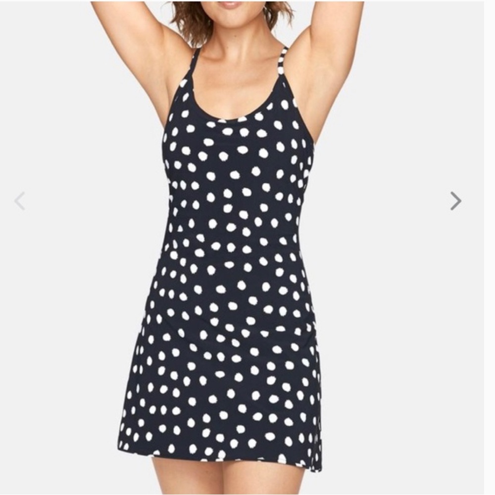 Outdoor Voices Exercise Dress in Polka Dot